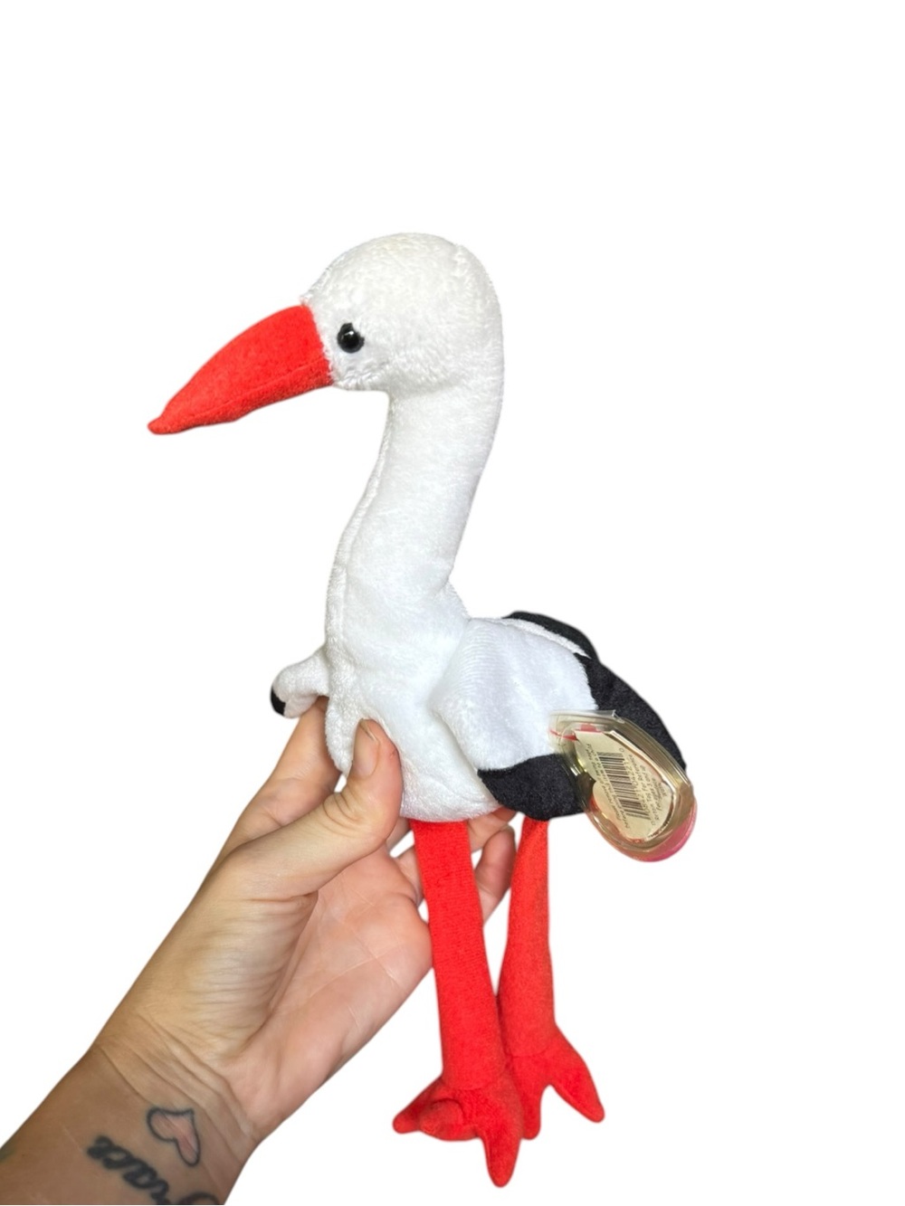 TY beanie babies Stilts the stork with tags